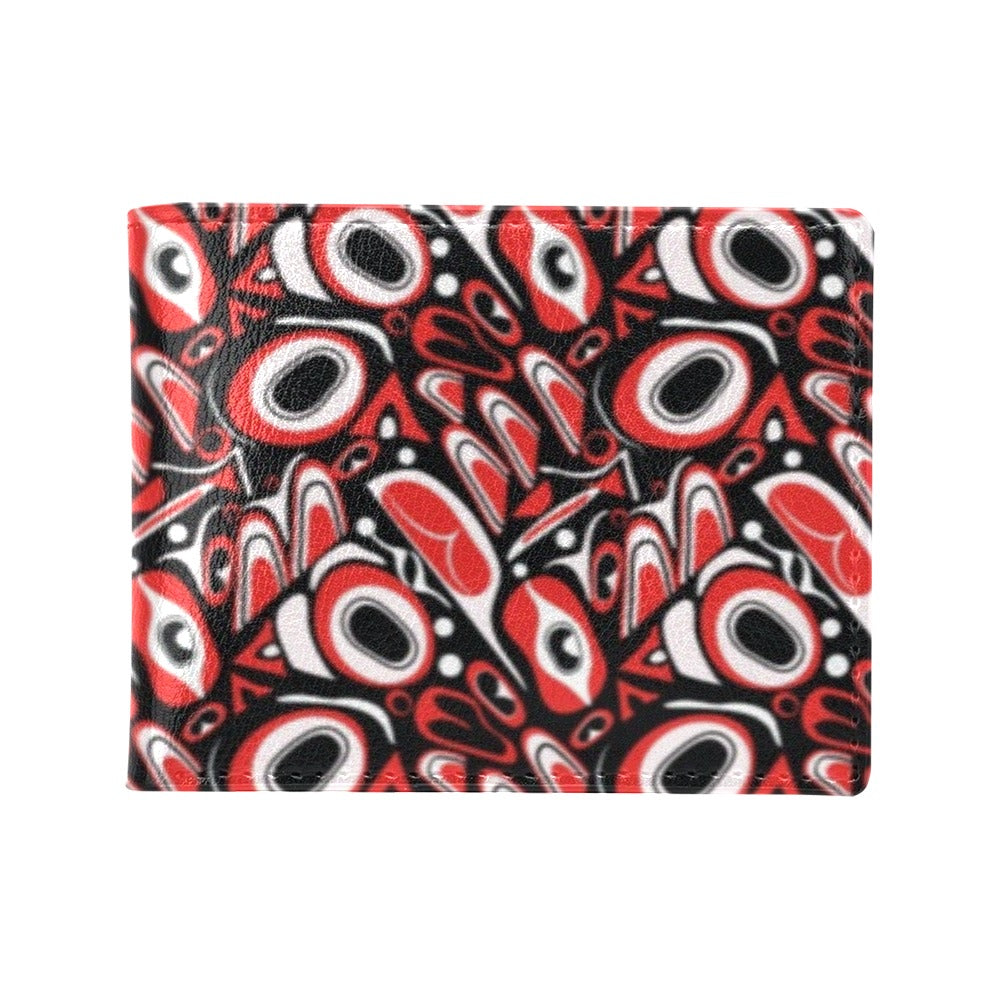 Totem Pole Texture Design Men's ID Card Wallet