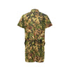 Camo Realistic Tree Forest Texture Print Men's Romper