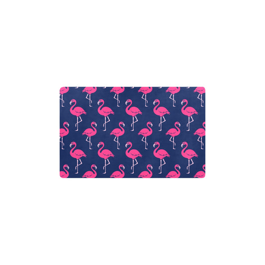 Pink Flamingo Pattern Kitchen Mat