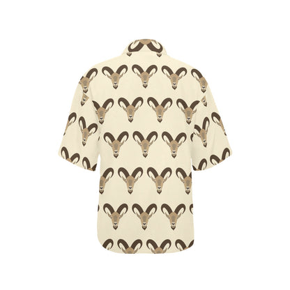 Goat Pattern Print Design 01 Women's Hawaiian Shirt