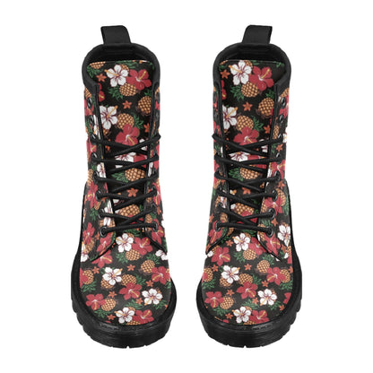 Hawaiian Themed Pattern Print Design H013 Women's Boots