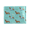 Dachshund Paw Decorative Print Pattern Men's ID Card Wallet