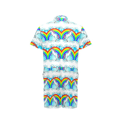 Unicorn Rainbow Men's Romper