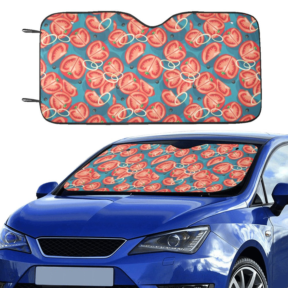 Tomato Print Design LKS301 Car front Windshield Sun Shade