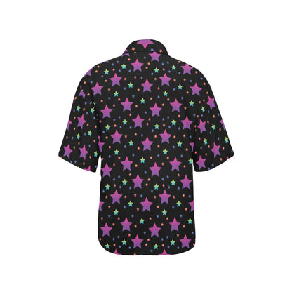 Star Print Design LKS305 Women's Hawaiian Shirt