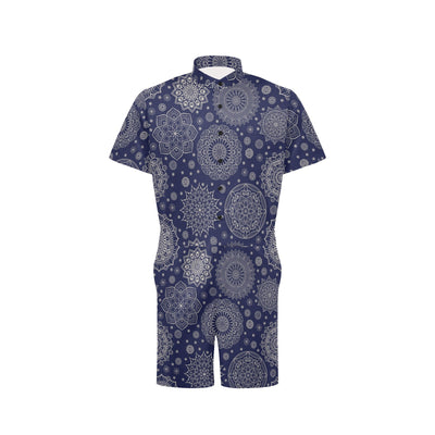 Mandala Pattern Print Design 02 Men's Romper