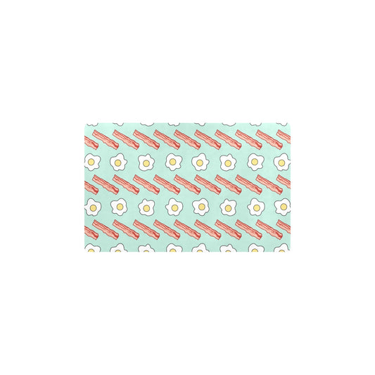Bacon Sausage Pattern Print Design 01 Kitchen Mat