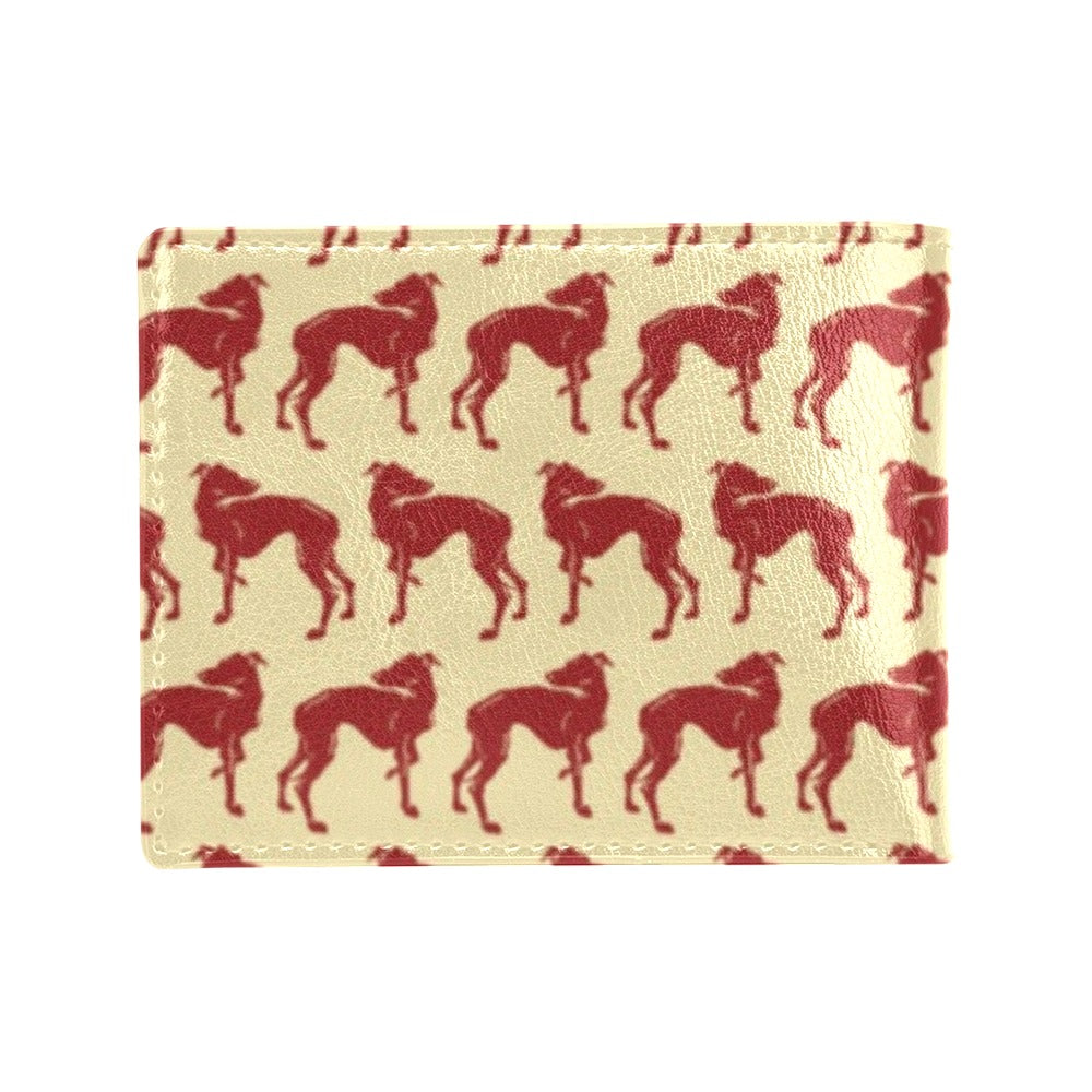 Whippets Print Design LKS301 Men's ID Card Wallet