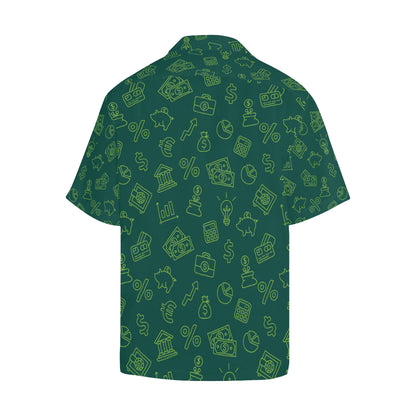 Accounting Financial Pattern Print Design 02 Men's Hawaiian Shirt