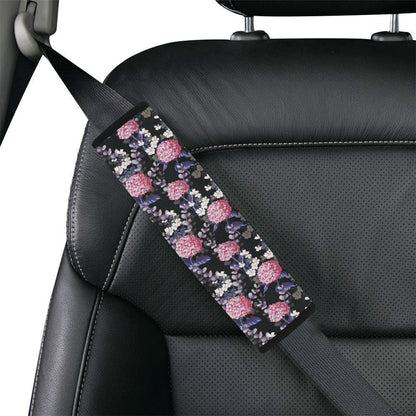Hydrangea Pattern Print Design HD04 Car Seat Belt Cover