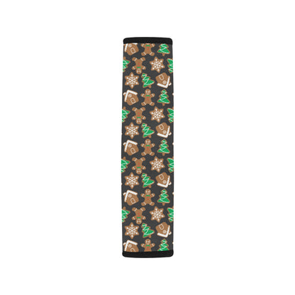 Gingerbread Pattern Print Design 02 Car Seat Belt Cover
