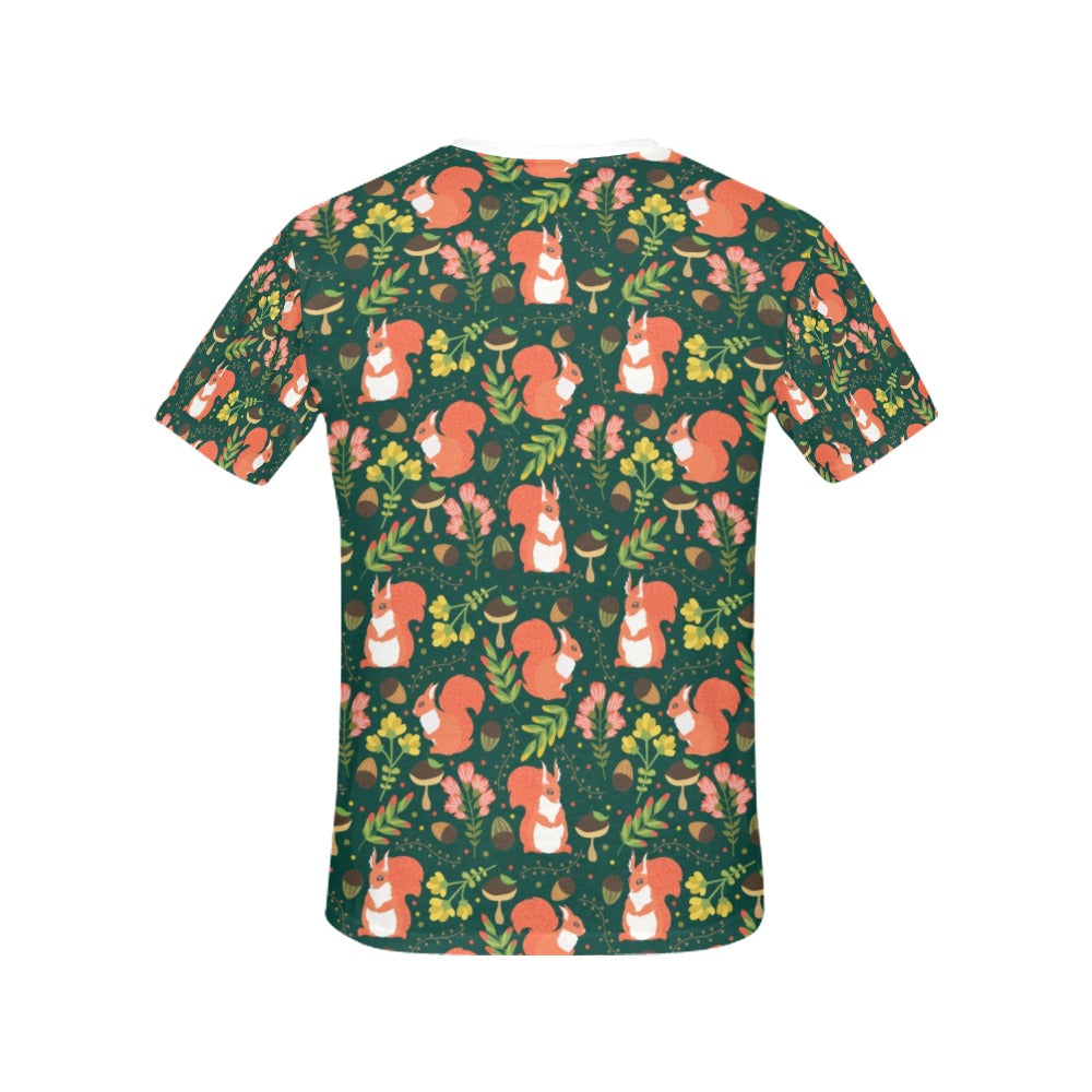 Squirrel Print Design LKS302 Women's  T-shirt