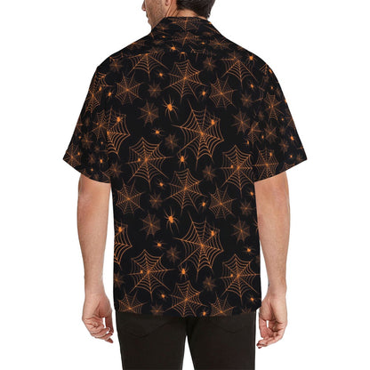 Spider Web Print Design LKS306 Men's Hawaiian Shirt
