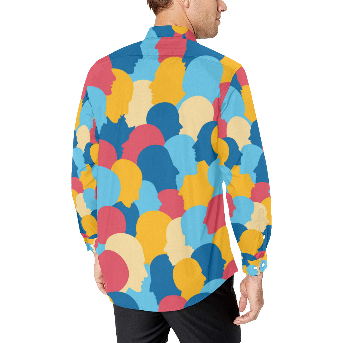 Psychology Pattern Print Design A02 Men's Long Sleeve Shirt