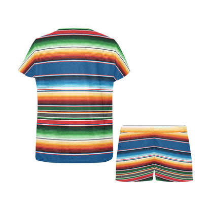 Serape Print Design LKS303 Women's Short Pajama Set