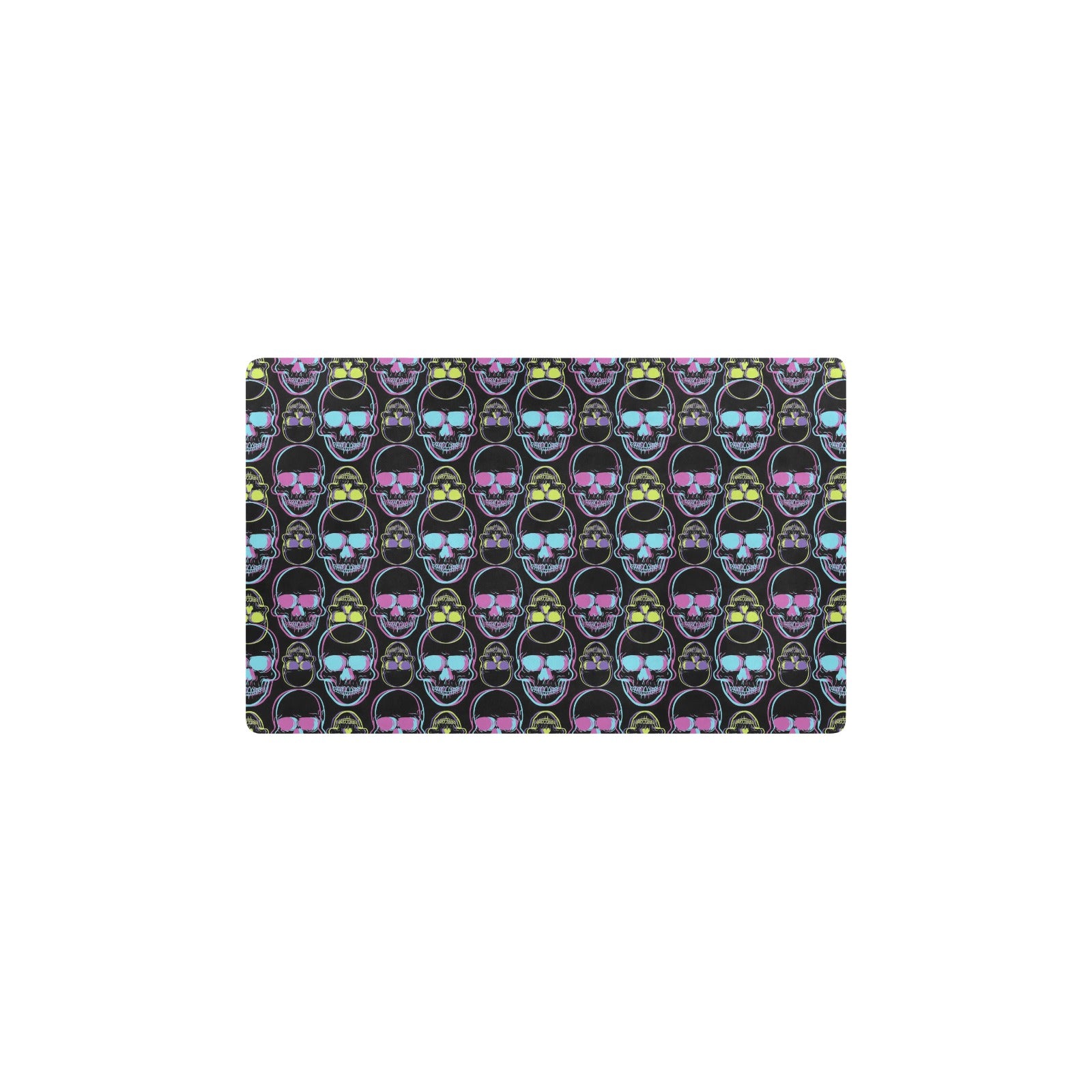 Skull 3D Colorful Print Design LKS309 Kitchen Mat