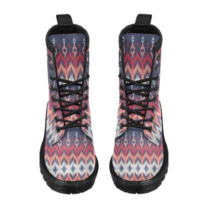 Ikat Print Design LKS401 Women's Boots