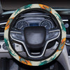 Birds Pattern Print Design 04 Steering Wheel Cover with Elastic Edge