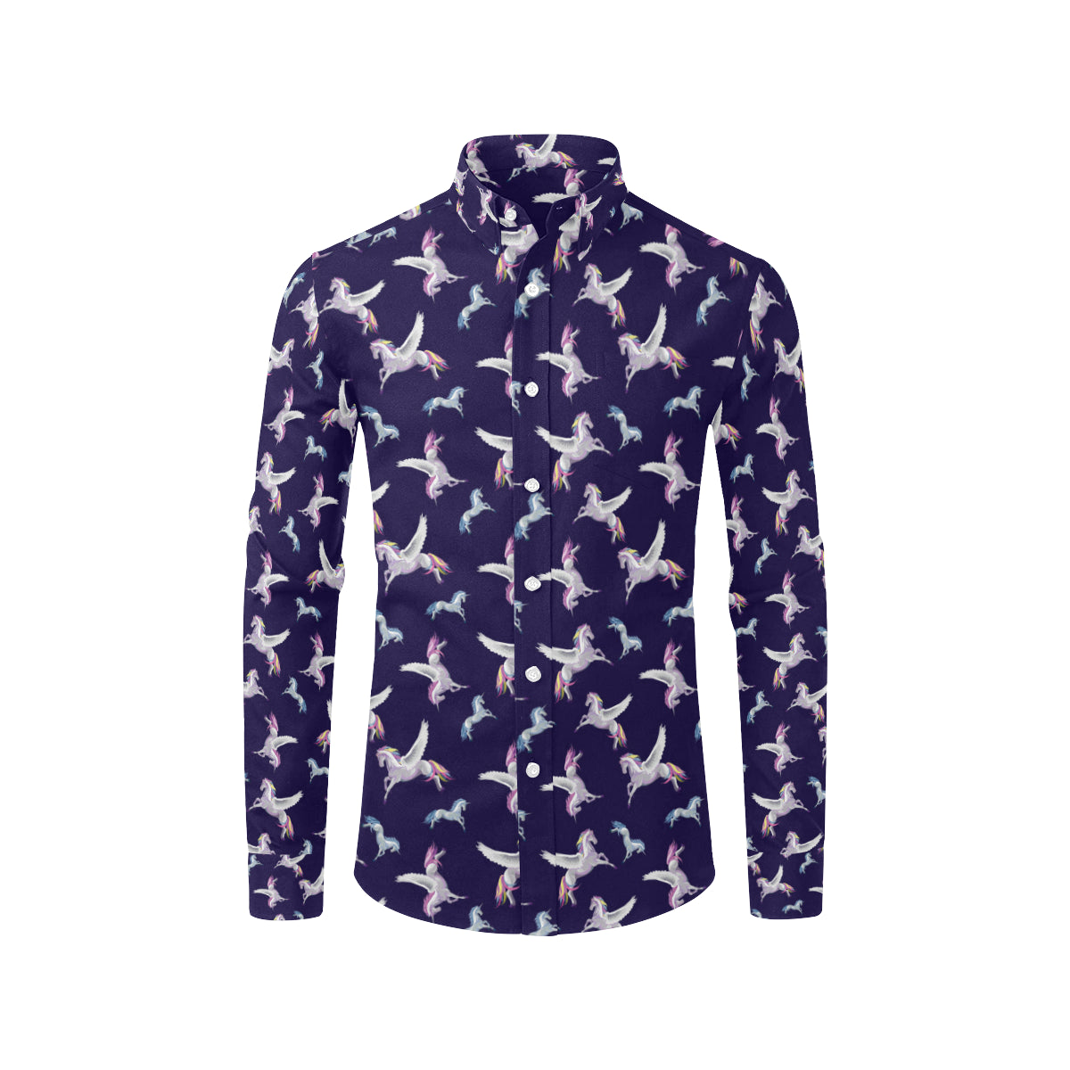 Pegasus Pattern Print Design 02 Men's Long Sleeve Shirt