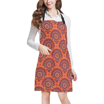 Bohemian Pattern Print Design 04 Apron with Pocket