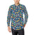 Surfboard Pattern Print Men's Long Sleeve Shirt