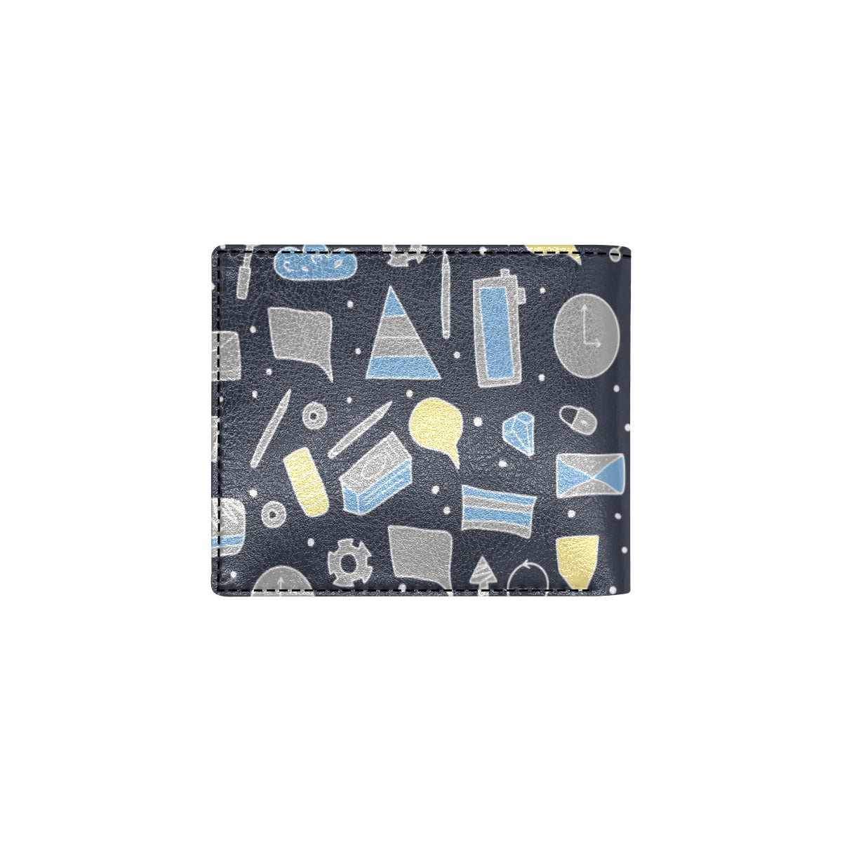 Accounting Financial Pattern Print Design 04 Men's ID Card Wallet