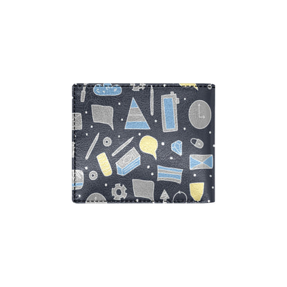 Accounting Financial Pattern Print Design 04 Men's ID Card Wallet