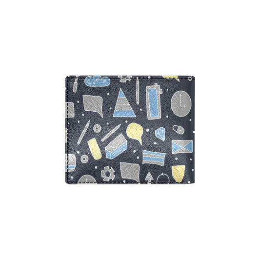 Accounting Financial Pattern Print Design 04 Men's ID Card Wallet