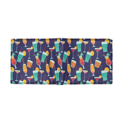 Cocktail Pattern Print Design 06 Men's ID Card Wallet
