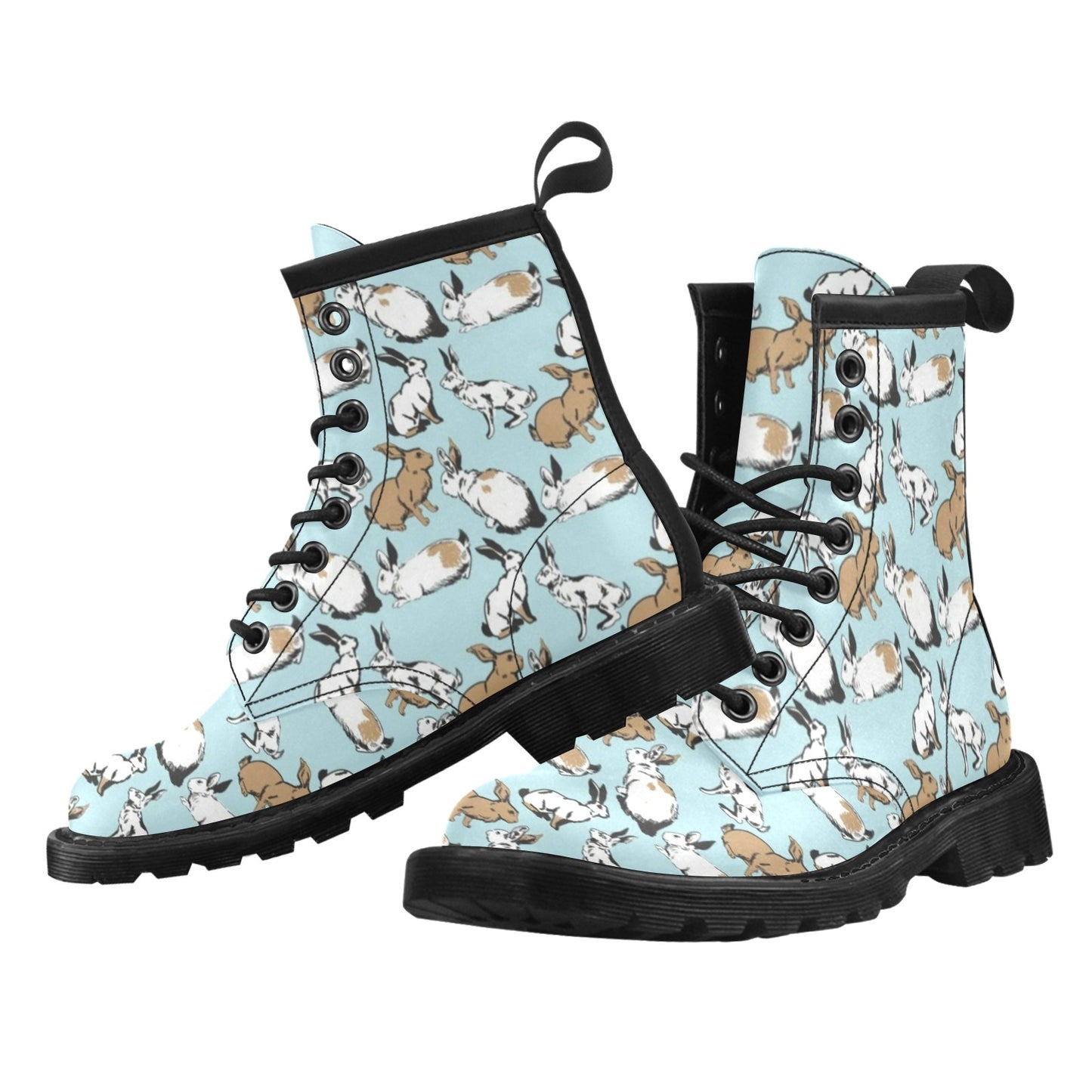 Rabbit Pattern Print Design RB018 Women's Boots