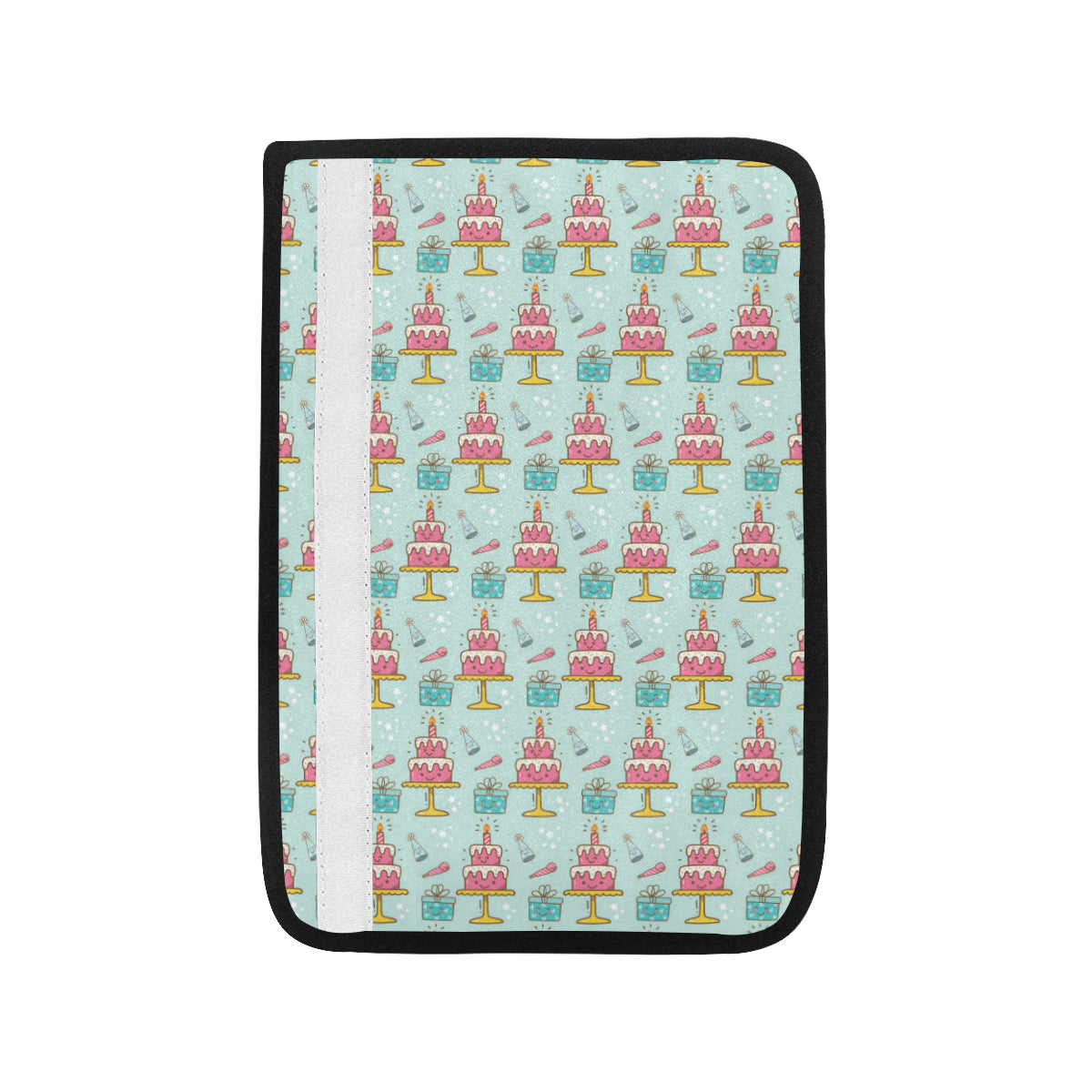 Cake Pattern Print Design 06 Car Seat Belt Cover