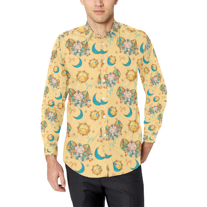 Aries Zodiac Pattern Print Design 03 Men's Long Sleeve Shirt