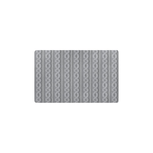 Cable Knit Pattern Print Design 01 Kitchen Mat