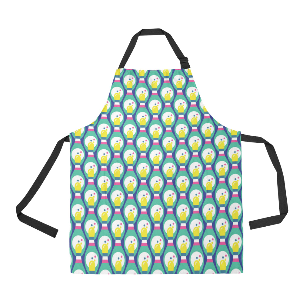 Bowling Pattern Print Design 04 Apron with Pocket