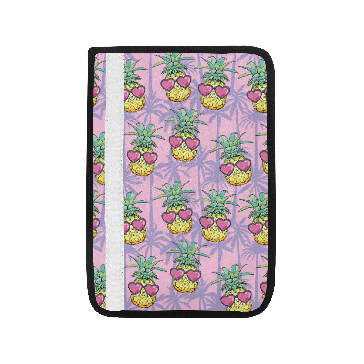 Pineapple Pattern Print Design PP06 Car Seat Belt Cover