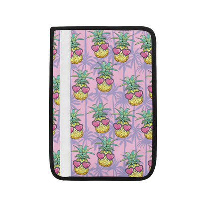 Pineapple Pattern Print Design PP06 Car Seat Belt Cover