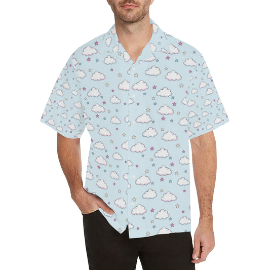Cloud  Pattern Print Design 01 Men's Hawaiian Shirt