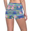 Lily Pattern Print Design LY015 Yoga Shorts