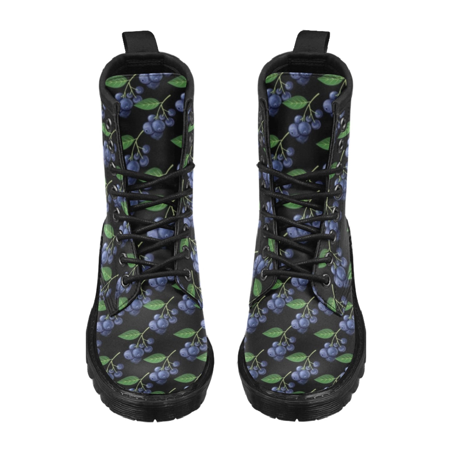 Blueberry Pattern Print Design BB01 Women's Boots
