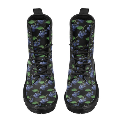 Blueberry Pattern Print Design BB01 Women's Boots