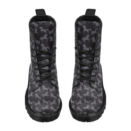 Horse Print Design LKS305 Women's Boots