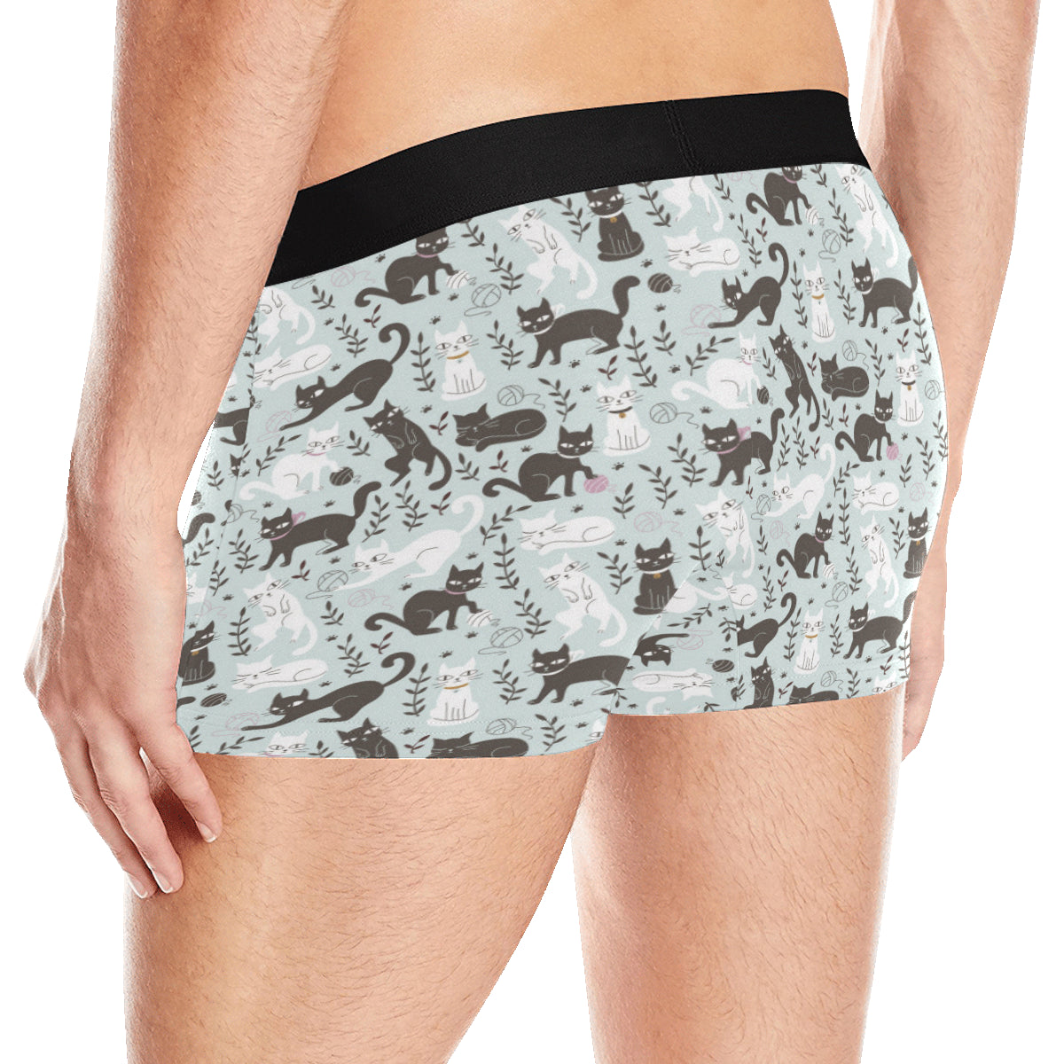 Cat Pattern Print Design 08 Men's Boxer Briefs
