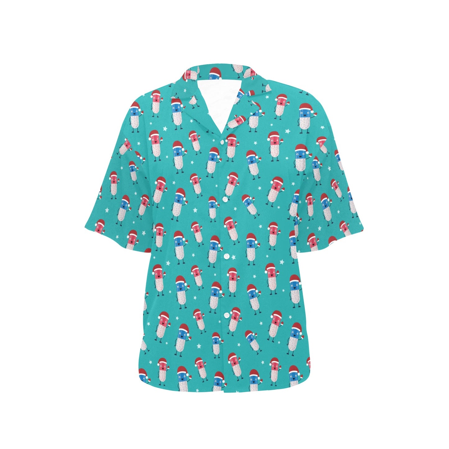 Pill Pattern Print Design A03 Women's Hawaiian Shirt