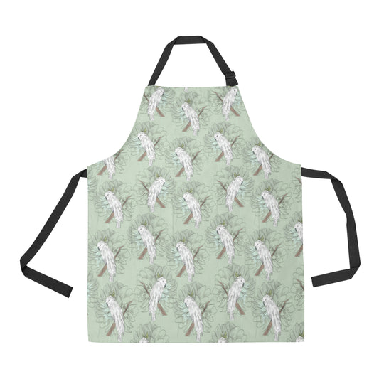 Cockatiel Pattern Print Design 01 Apron with Pocket