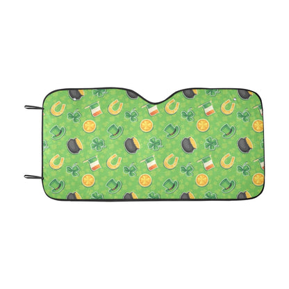 Shamrock Saint Patrick's Day Print Design LKS302 Car front Windshield Sun Shade