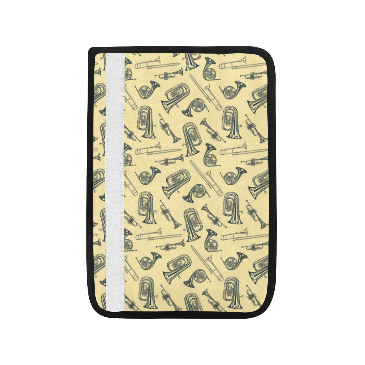 Tuba Pattern Print Design 01 Car Seat Belt Cover