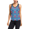 lotus Boho Pattern Print Design LO010 Women's Racerback Tank Top