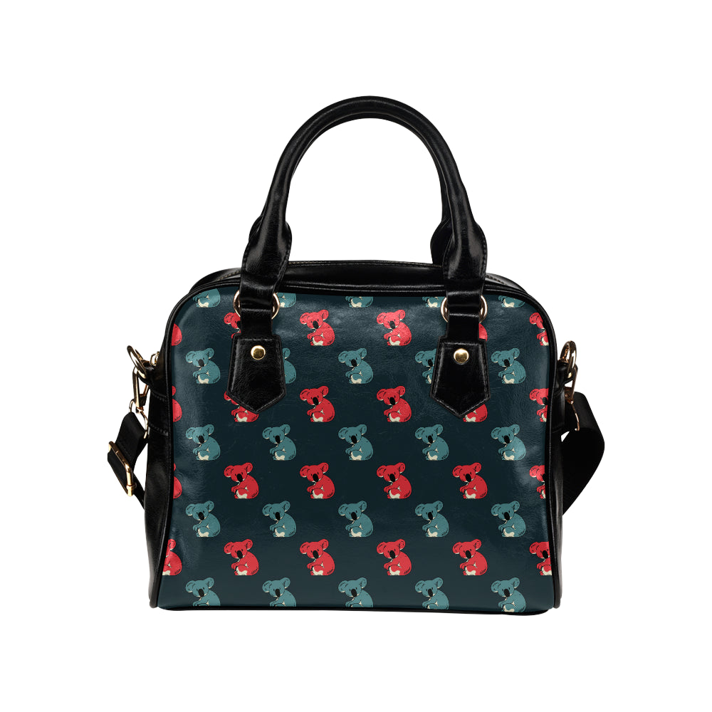 Koala Pattern Print Design 02 Shoulder Handbag
