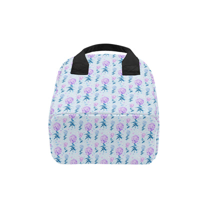 Lilac Pattern Print Design LI05 Insulated Lunch Bag