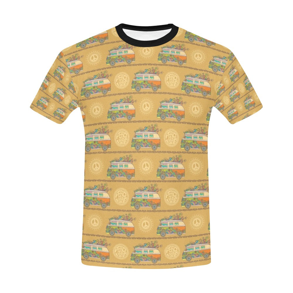 Hippie Van Print Design LKS304 Men's All Over Print T-shirt